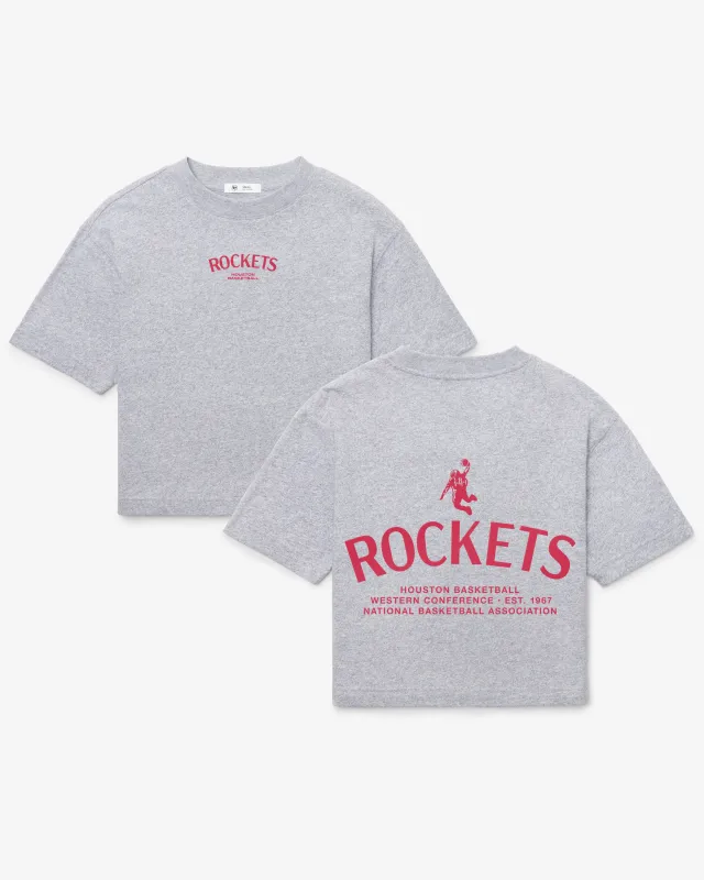 HOUSTON ROCKETS HADRIAN '47 FOUNDATION CROP TEE WOMENS made by 47