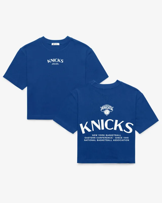 NEW YORK KNICKS HADRIAN '47 FOUNDATION CROP TEE WOMENS made by 47