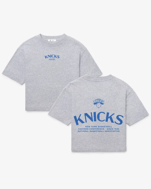 NEW YORK KNICKS HADRIAN '47 FOUNDATION CROP TEE WOMENS made by 47