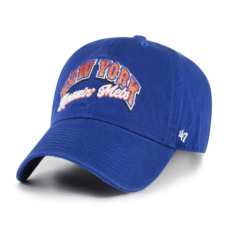 NEW YORK METS COOPERSTOWN SCRIPT SIDE '47 CLEAN UP made by 47