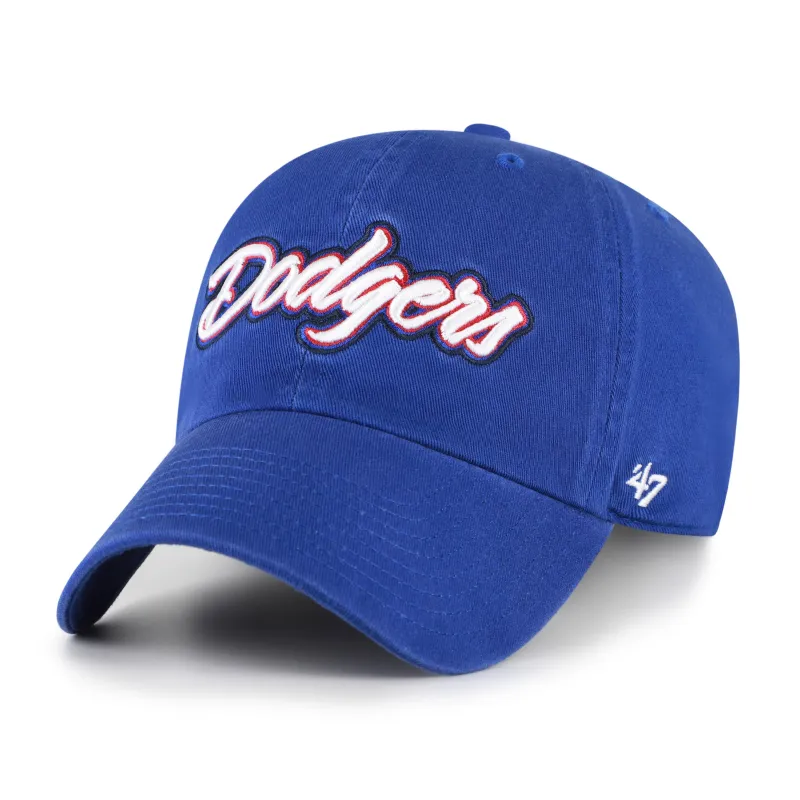 LOS ANGELES DODGERS COOPERSTOWN SCRIPT SIDE '47 CLEAN UP made by 47