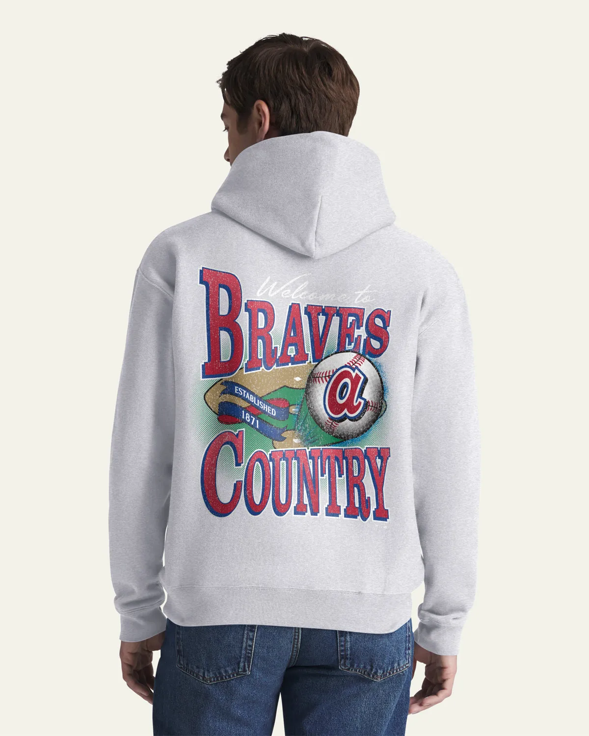 ATLANTA BRAVES COOPERSTOWN VARSITY HOUSE BACKER '47 FOUNDATION HOOD sold by 47 product image thumbnail 4