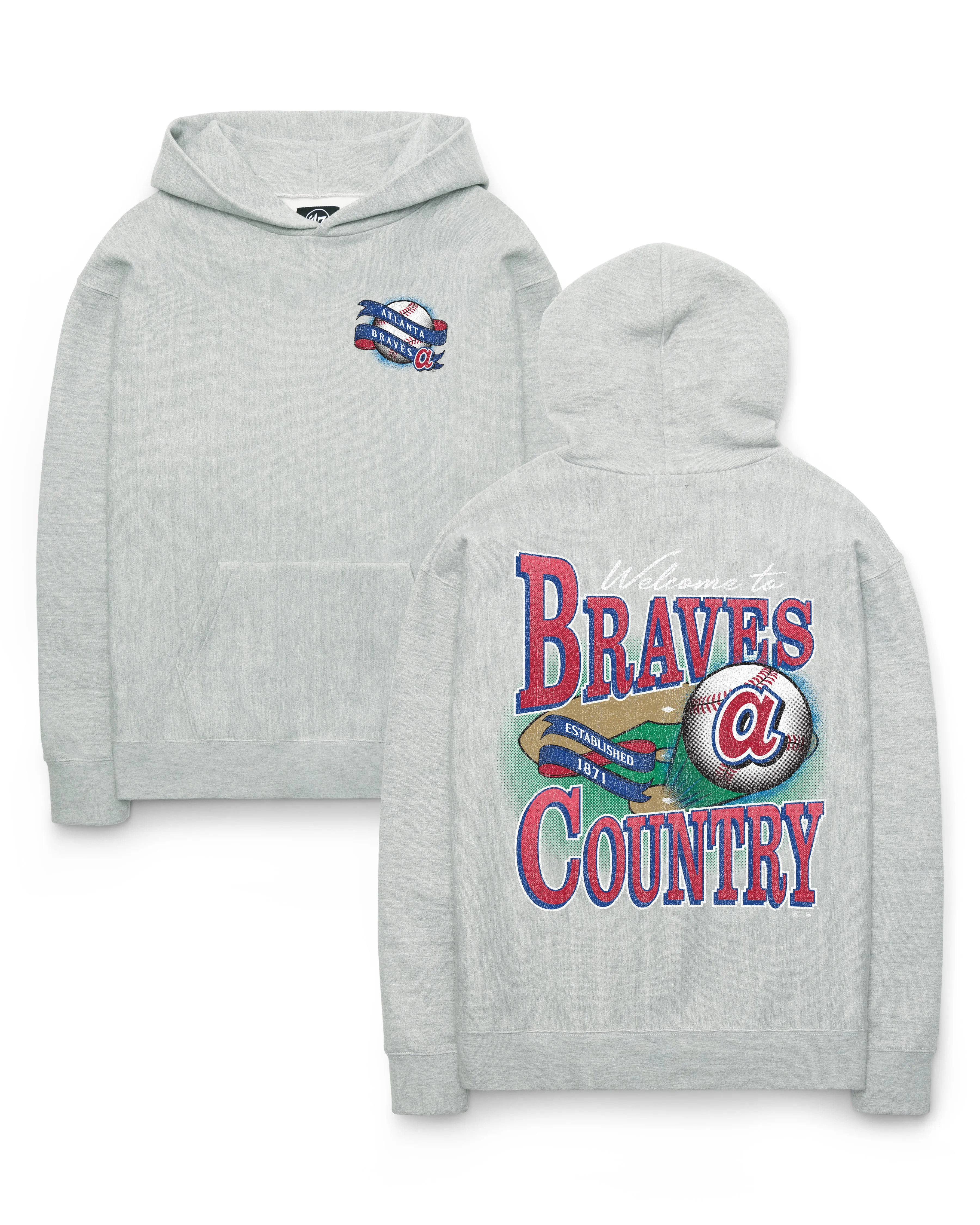 ATLANTA BRAVES COOPERSTOWN VARSITY HOUSE BACKER '47 FOUNDATION HOOD sold by 47