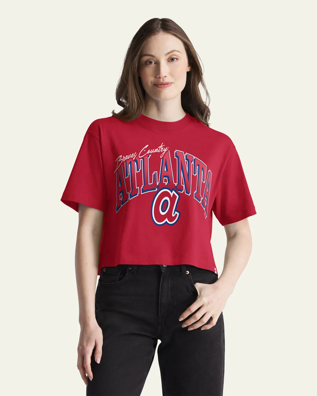 ATLANTA BRAVES COOPERSTOWN VARSITY HOUSE '47 WOMEN'S REED CITY TEE sold by 47 product image thumbnail 3