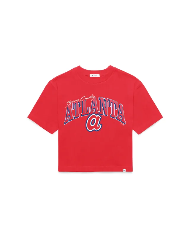 ATLANTA BRAVES COOPERSTOWN VARSITY HOUSE '47 WOMEN'S REED CITY TEE made by 47