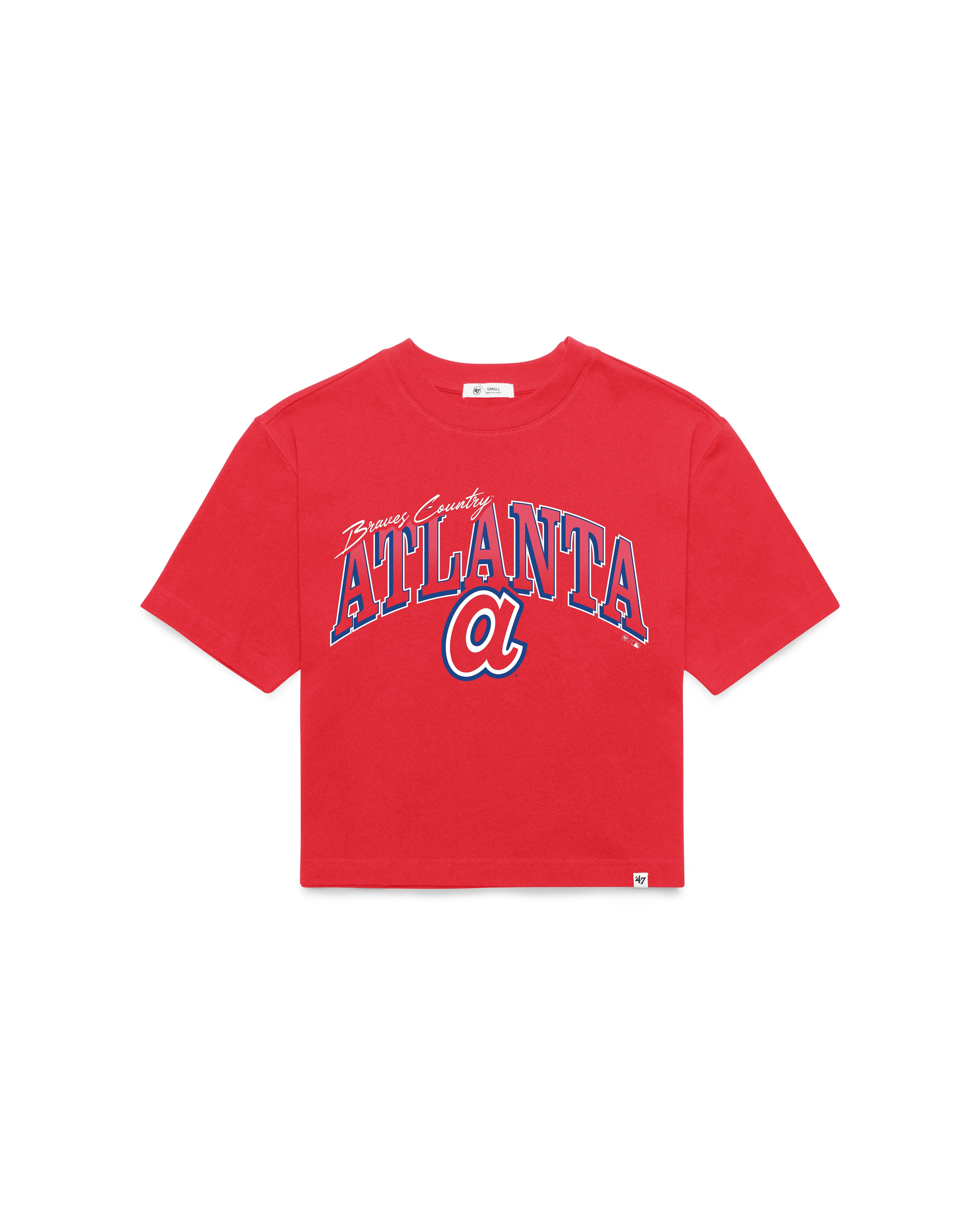 ATLANTA BRAVES COOPERSTOWN VARSITY HOUSE '47 WOMEN'S REED CITY TEE sold by 47