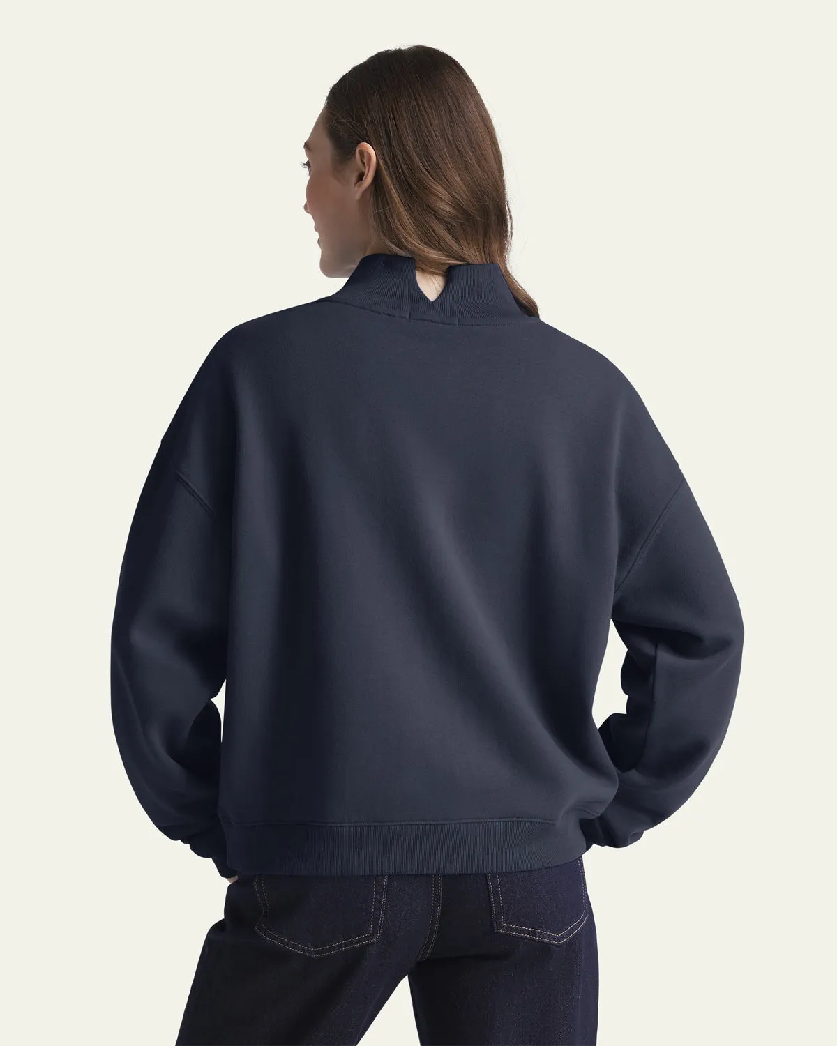 BOSTON RED SOX COOPERSTOWN VARSITY HOUSE '47 WOMEN'S MOCK NECK PULLOVER sold by 47 product image thumbnail 4