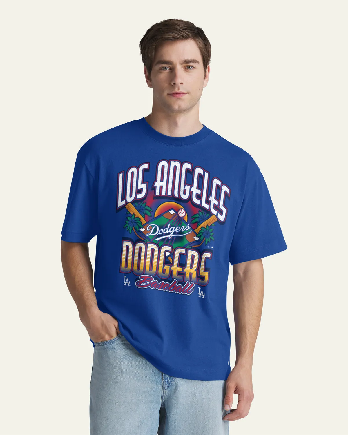 LOS ANGELES DODGERS COOPERSTOWN VARSITY HOUSE '47 FOUNDATION TEE sold by 47 product image thumbnail 3