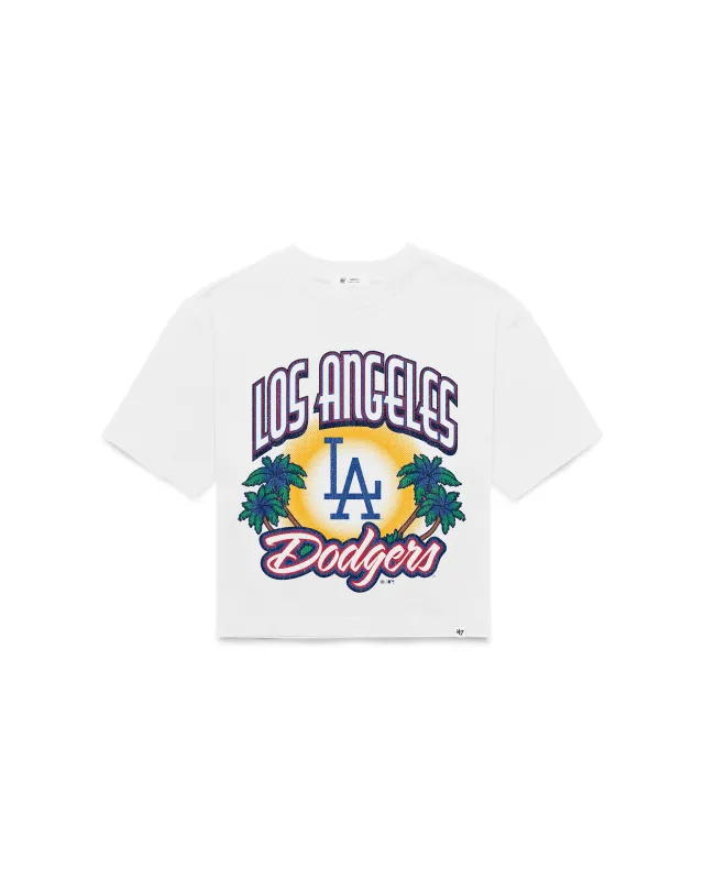 LOS ANGELES DODGERS COOPERSTOWN VARSITY HOUSE '47 WOMEN'S REED CITY TEE made by 47