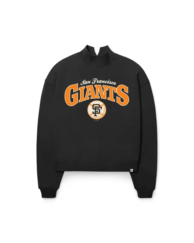 SAN FRANCISCO GIANTS COOPERSTOWN VARSITY HOUSE '47 MOCK NECK PULLOVER WOMENS made by 47
