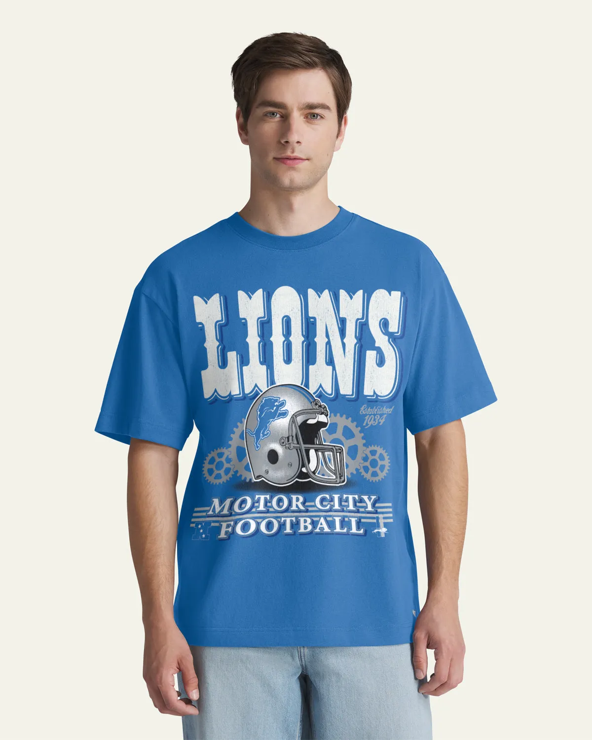 DETROIT LIONS HISTORIC VARSITY HOUSE '47 FOUNDATION TEE sold by 47 product image thumbnail 3