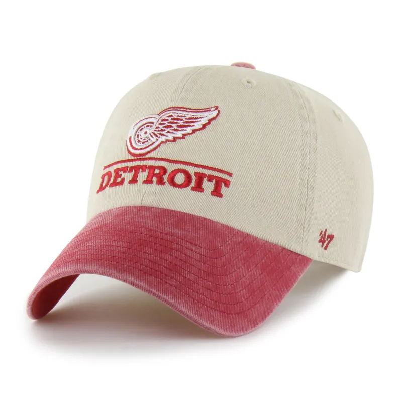 DETROIT RED WINGS LOGO LINE TWO TONE '47 CLEAN UP made by 47