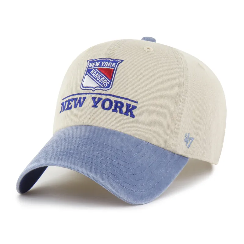 NEW YORK RANGERS LOGO LINE TWO TONE '47 CLEAN UP made by 47
