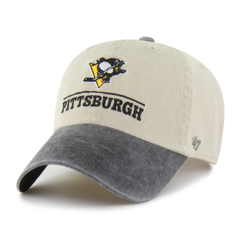 PITTSBURGH PENGUINS LOGO LINE TWO TONE '47 CLEAN UP made by 47