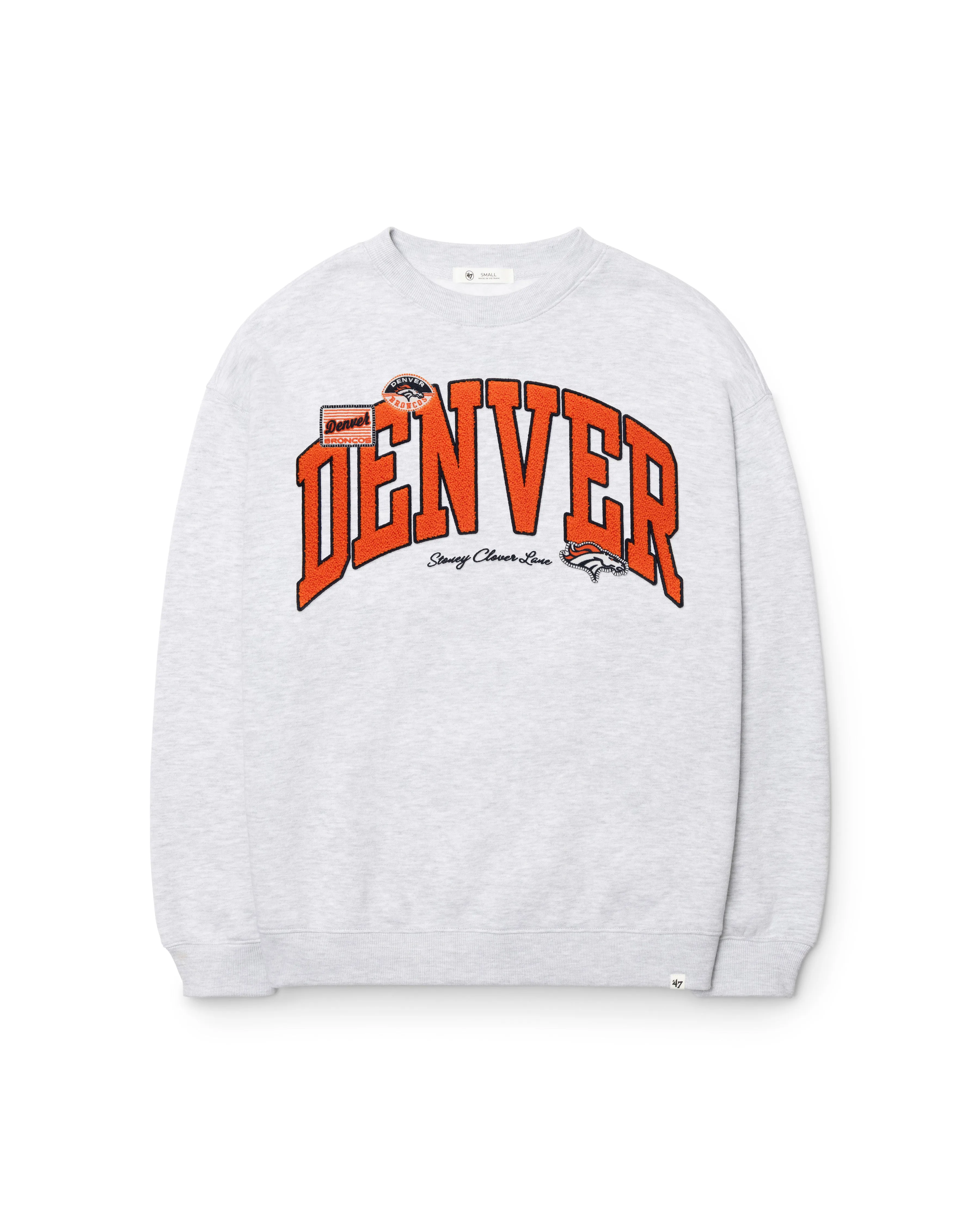 DENVER BRONCOS STONEY CLOVER LANE X '47 WOMEN'S OVERSIZED CREW sold by 47