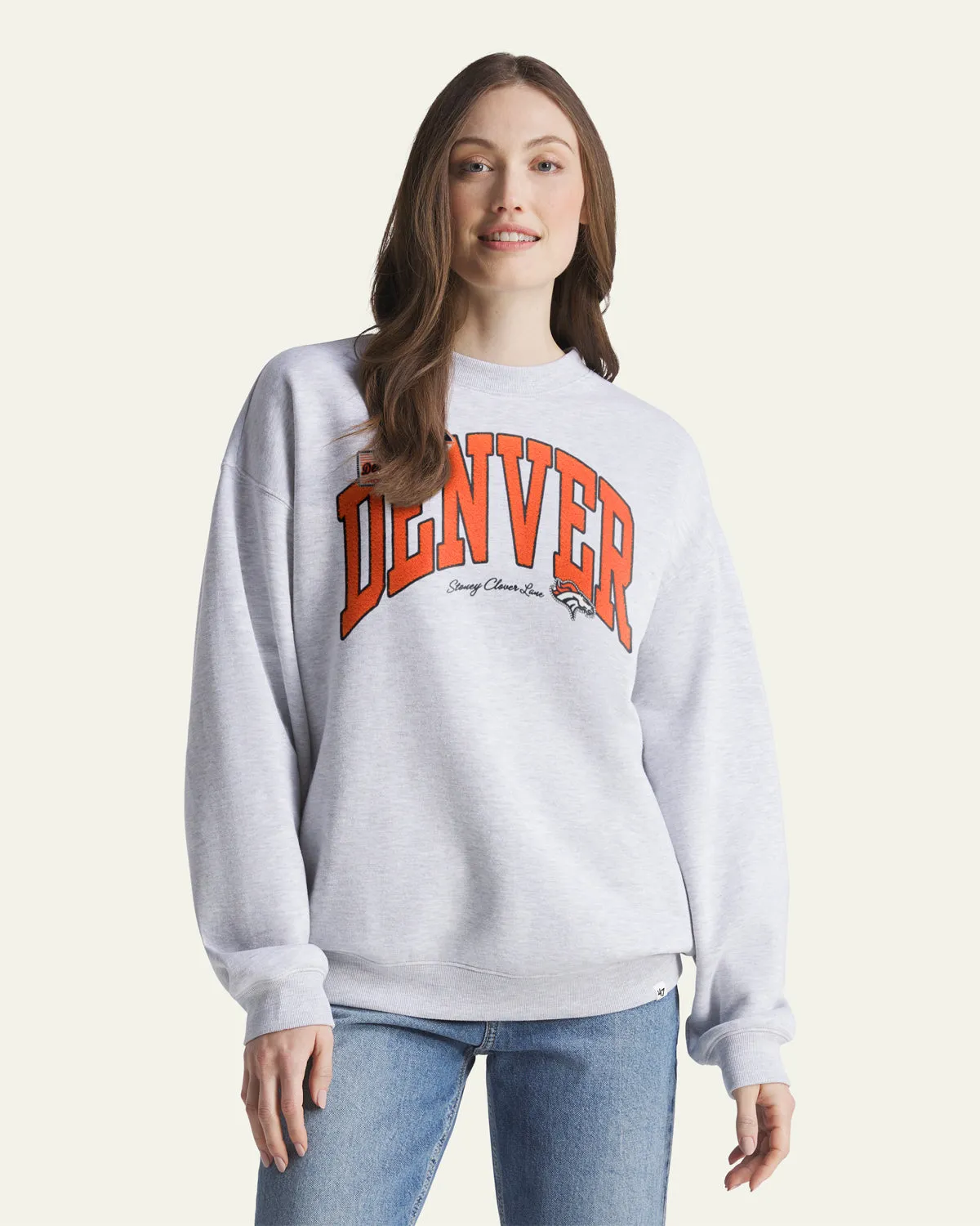 DENVER BRONCOS STONEY CLOVER LANE X '47 WOMEN'S OVERSIZED CREW sold by 47 product image thumbnail 3