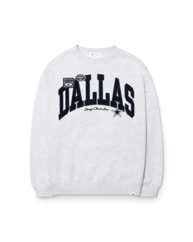 DALLAS COWBOYS STONEY CLOVER LANE X '47 WOMEN'S OVERSIZED CREW made by 47