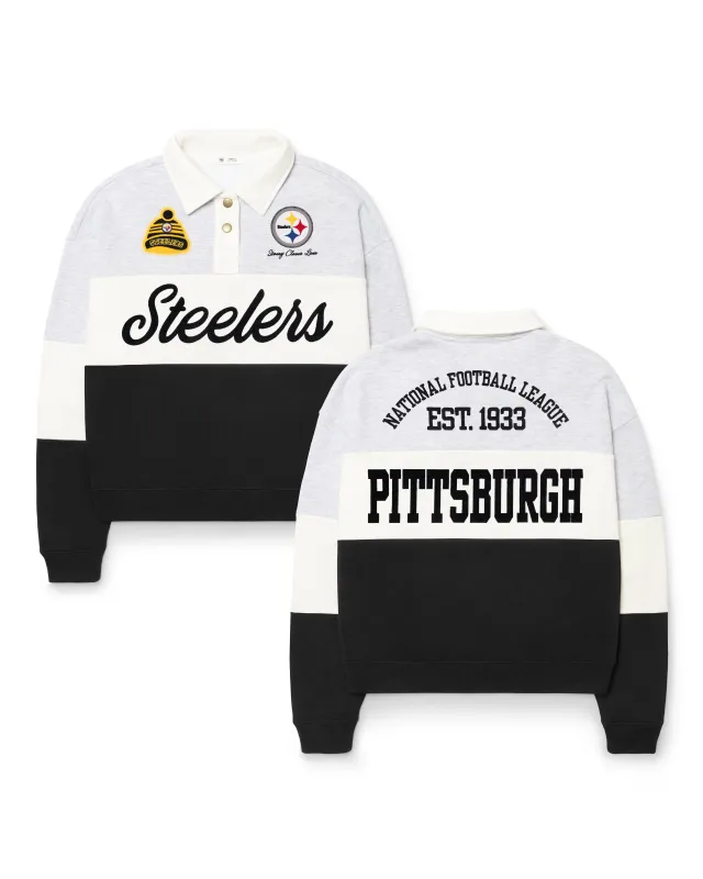 PITTSBURGH STEELERS STONEY CLOVER LANE X '47 RUGBY SWEATSHIRT made by 47