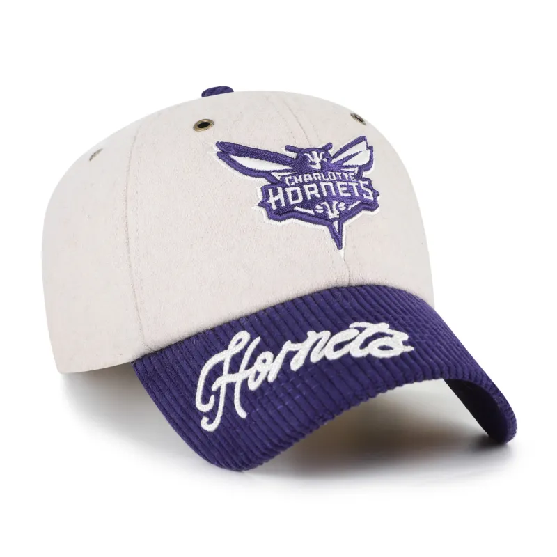 CHARLOTTE HORNETS ROPE SCRIPT TWO TONE '47 CLEAN UP made by 47