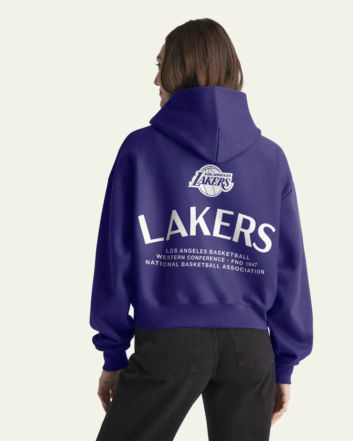 LOS ANGELES LAKERS HADRIAN '47 FOUNDATION HOOD WOMEN sold by 47 product image thumbnail 4