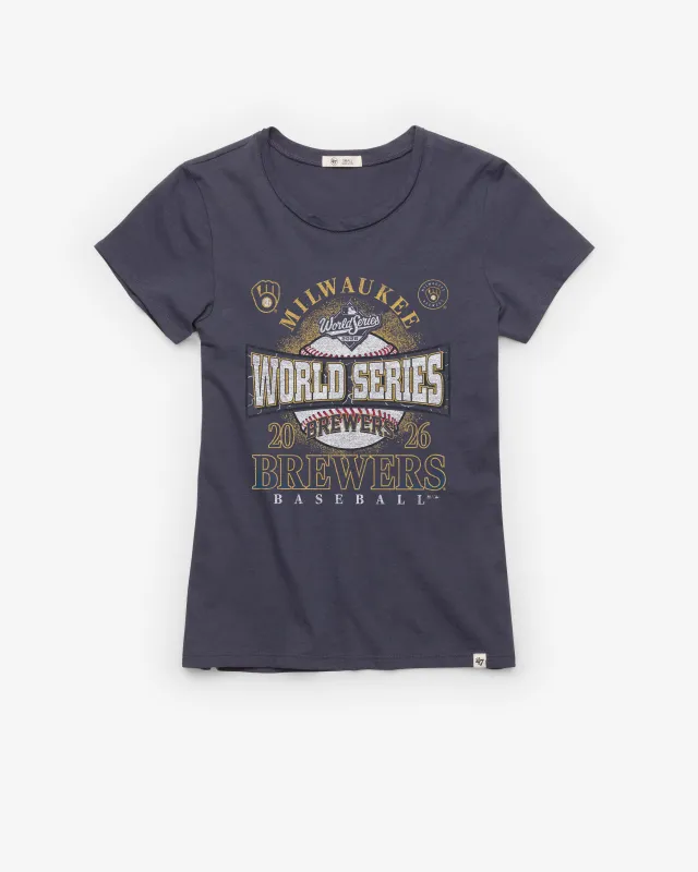 MILWAUKEE BREWERS WORLD SERIES ID '47 WOMEN'S FRANKIE TEE made by 47