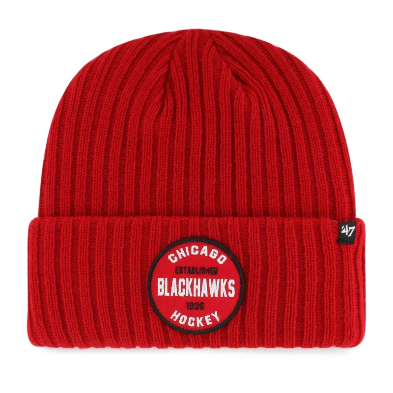 CHICAGO BLACKHAWKS RIBBED SNOWDRIFT '47 CUFF KNIT made by 47