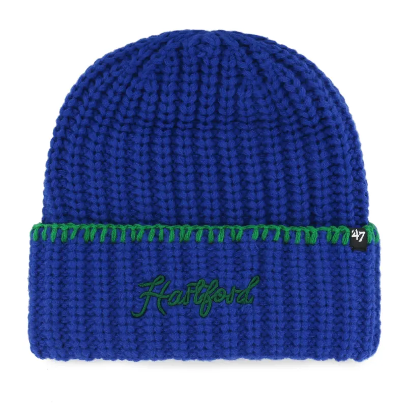 HARTFORD WHALERS VINTAGE BLANKET STITCH '47 CUFF KNIT made by 47