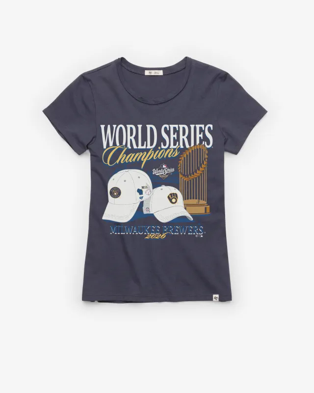 MILWAUKEE BREWERS 2026 WORLD SERIES CHAMPIONS '47 WOMEN'S FRANKIE TEE made by 47