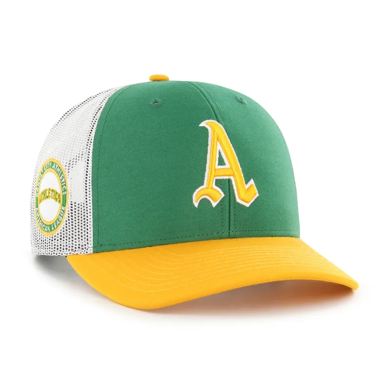 OAKLAND ATHLETICS COOPERSTOWN SIDE NOTE '47 TRUCKER sold by 47