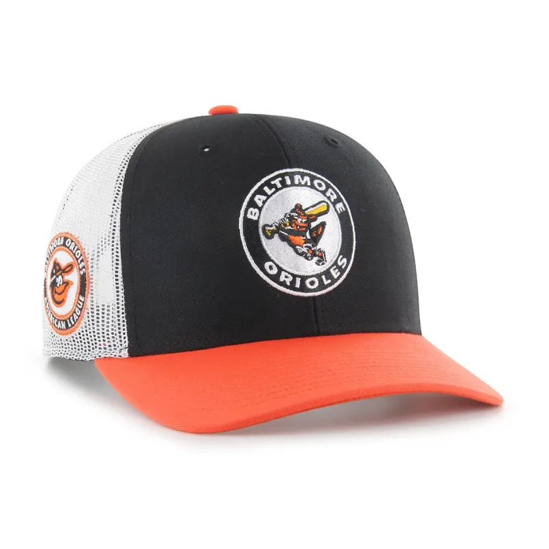 BALTIMORE ORIOLES COOPERSTOWN SIDE NOTE '47 TRUCKER sold by 47