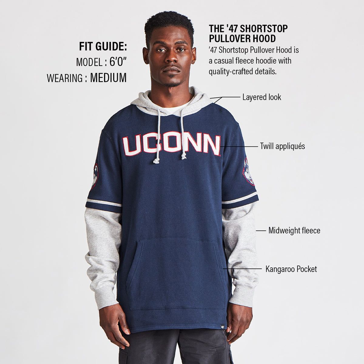 PHILADELPHIA PHILLIES METEORITE '47 SHORTSTOP PULLOVER HOOD sold by 47 product image thumbnail 3