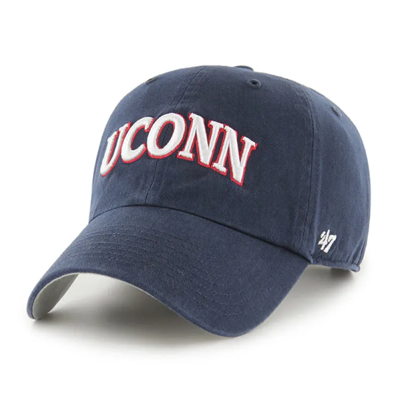 CONNECTICUT HUSKIES UCONN ARCHIE SCRIPT '47 CLEAN UP sold by 47