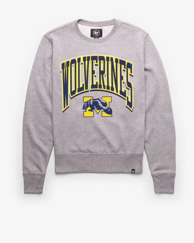 MICHIGAN WOLVERINES VINTAGE WALK TALL '47 HEADLINE CREW sold by 47