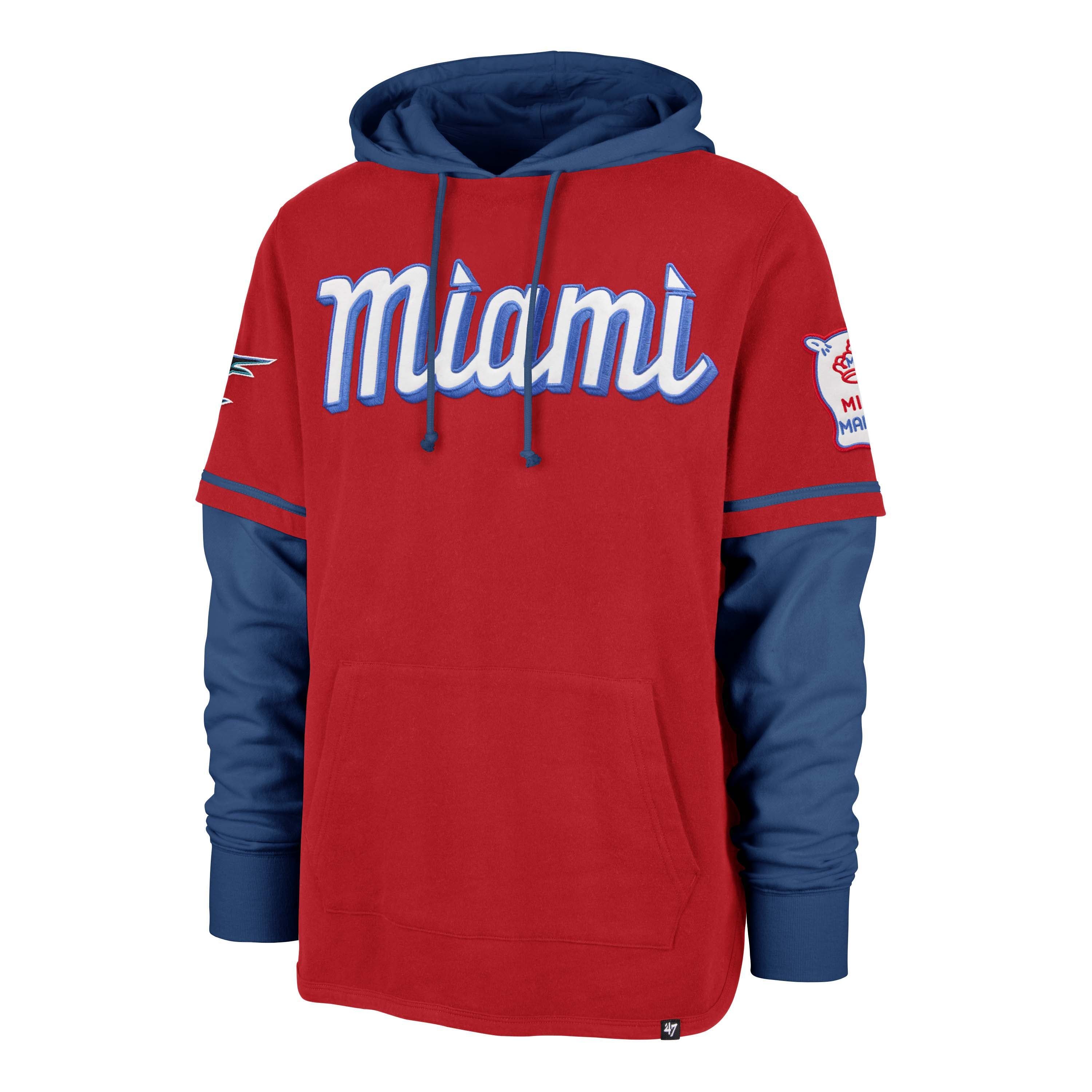 MIAMI MARLINS CITY CONNECT CC TRIFECTA '47 SHORTSTOP PULLOVER sold by 47