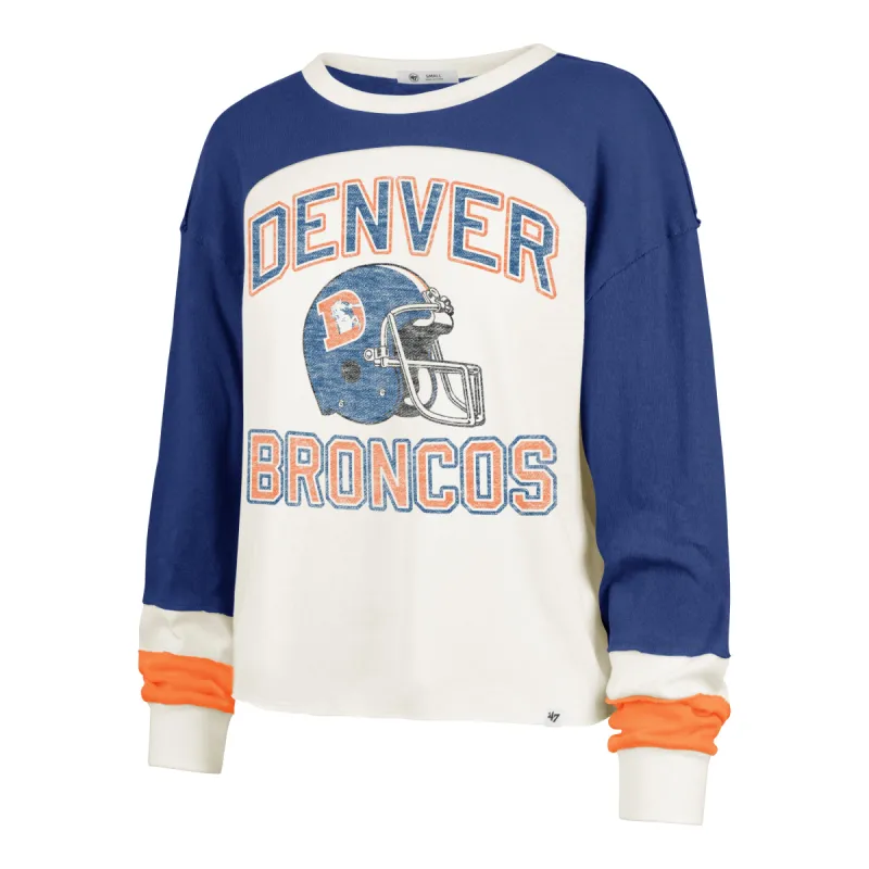 DENVER BRONCOS HISTORIC GRIDIRON CURVE '47 TONI LONG SLEEVE TEE WOMENS sold by 47