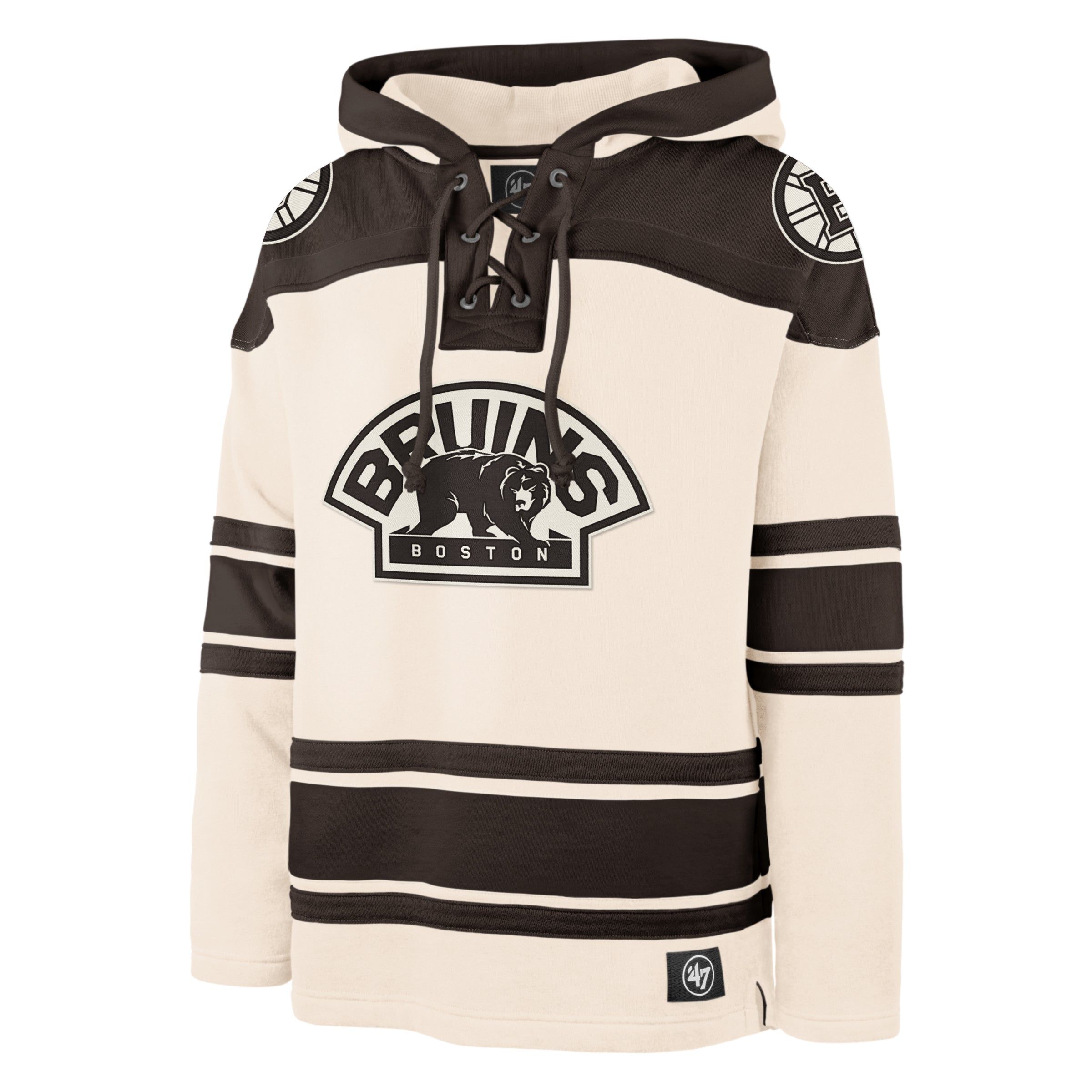 BOSTON BRUINS 100TH ANNIVERSARY RETURN OF A CHAMPION SUPERIOR '47 LACER HOOD sold by 47