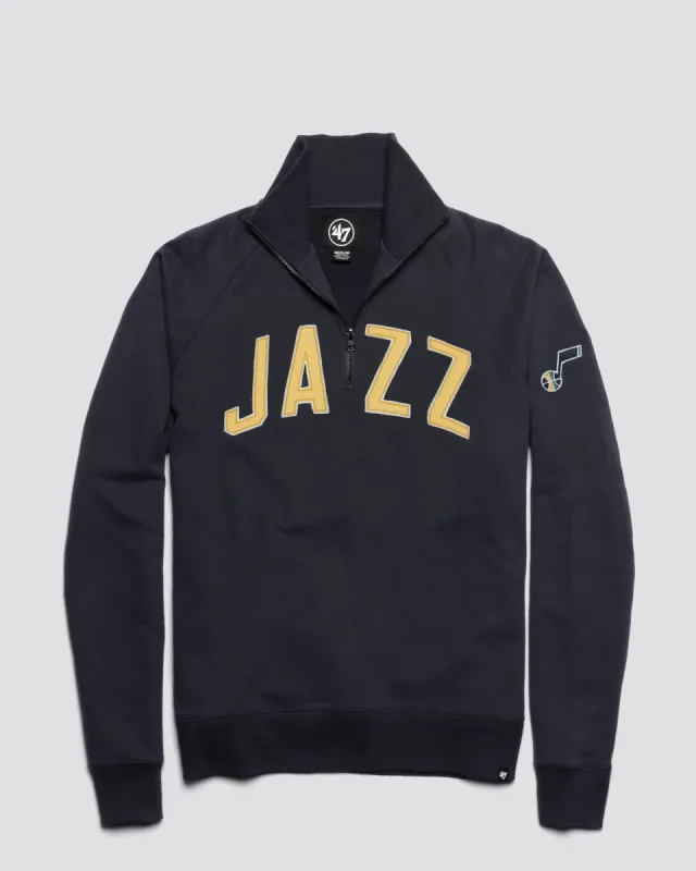 UTAH JAZZ BANKS '47 HARRIS SCRIMMAGE 1/4 ZIP sold by 47