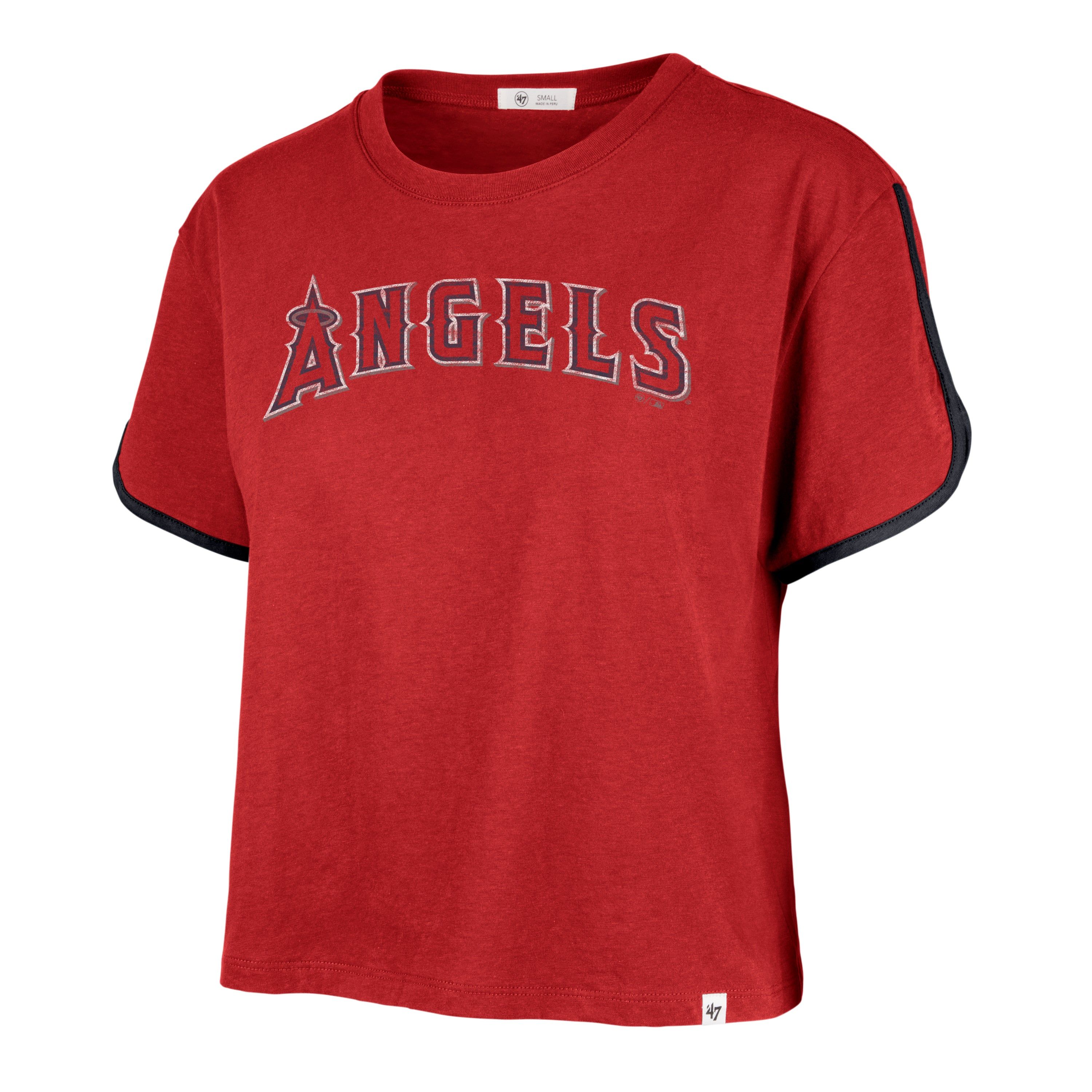 LOS ANGELES ANGELS PREMIER WORDMARK '47 DOLPHIN HEM CROP WOMENS sold by 47