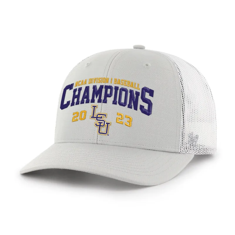 LOUISIANA STATE TIGERS LSU COLLEGE WORLD SERIES CHAMPIONS '47 TRUCKER sold by 47