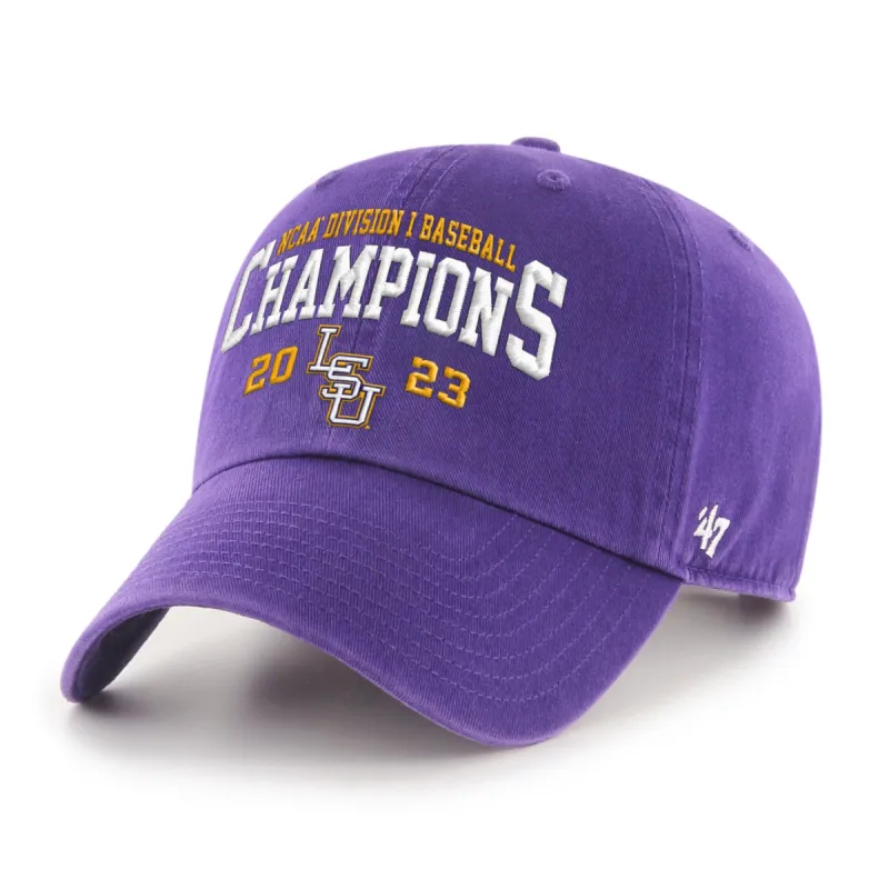 LOUISIANA STATE TIGERS LSU COLLEGE WORLD SERIES CHAMPIONS '47 CLEAN UP sold by 47