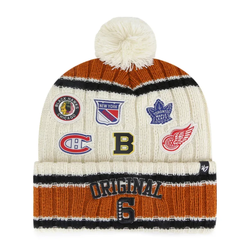 NHL VINTAGE ORIGINAL 6 CLUSTER '47 CUFF KNIT made by 47