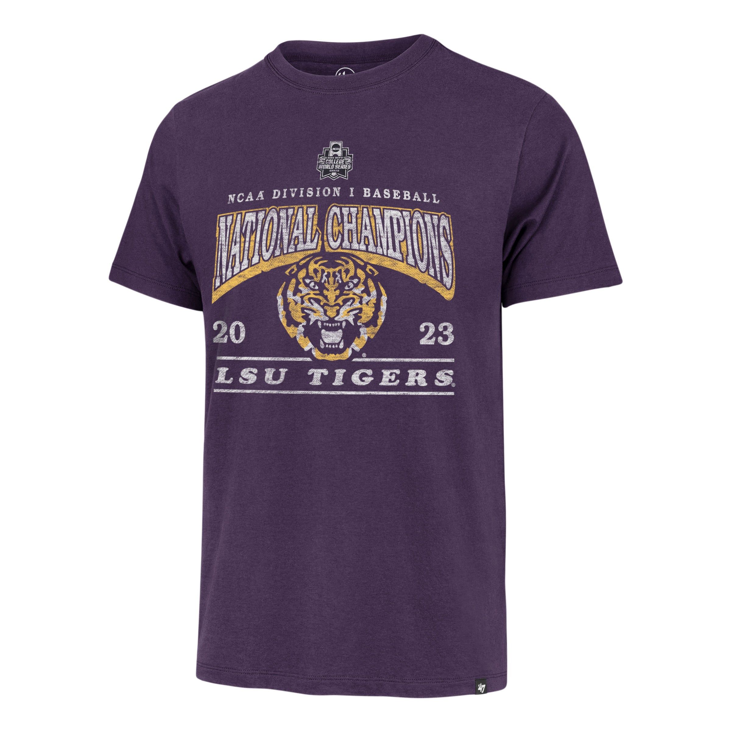 LOUISIANA STATE TIGERS LSU COLLEGE WORLD SERIES CHAMPIONS '47 FRANKLIN TEE sold by 47