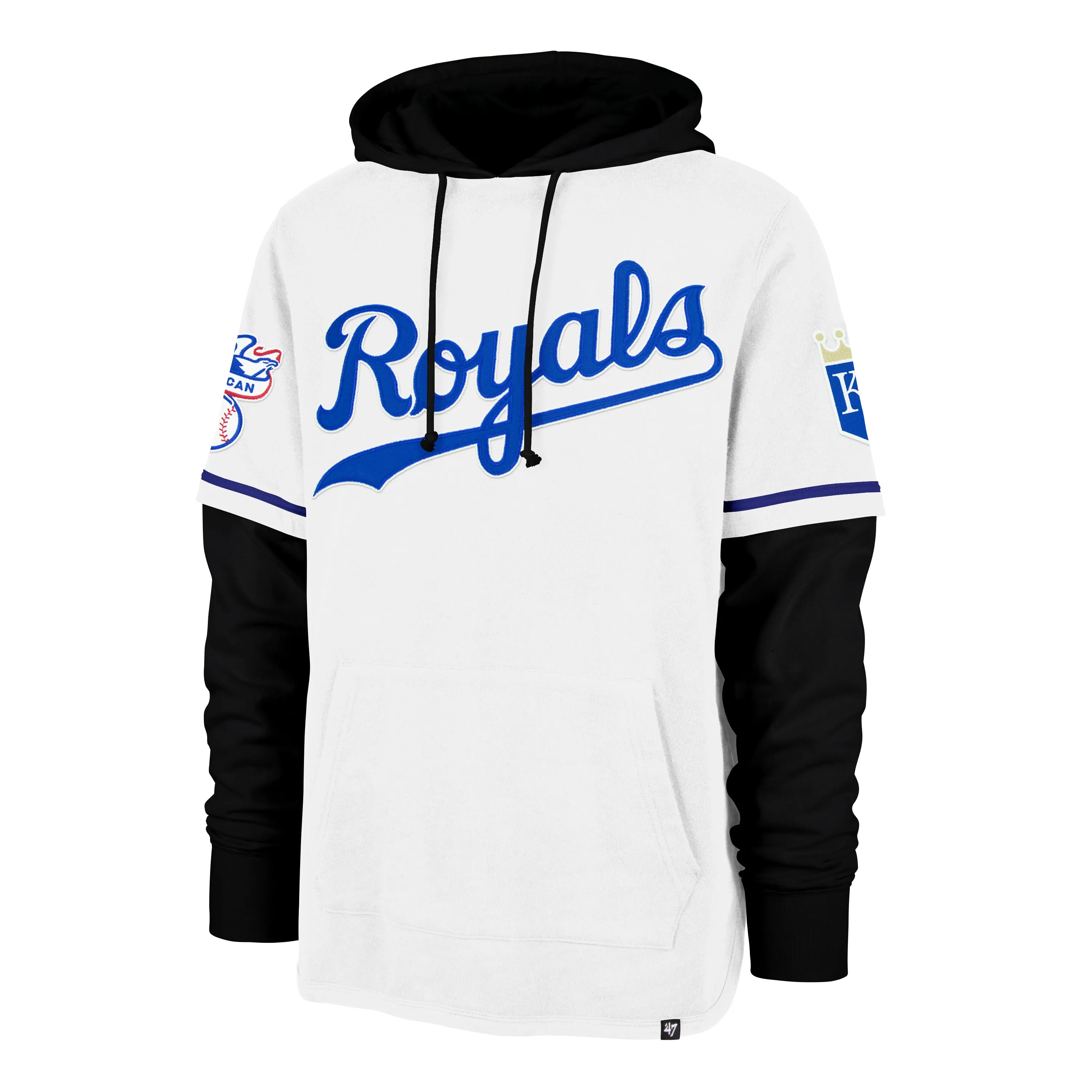 KANSAS CITY ROYALS COOPERSTOWN TRIFECTA '47 SHORTSTOP HOOD PULLOVER sold by 47