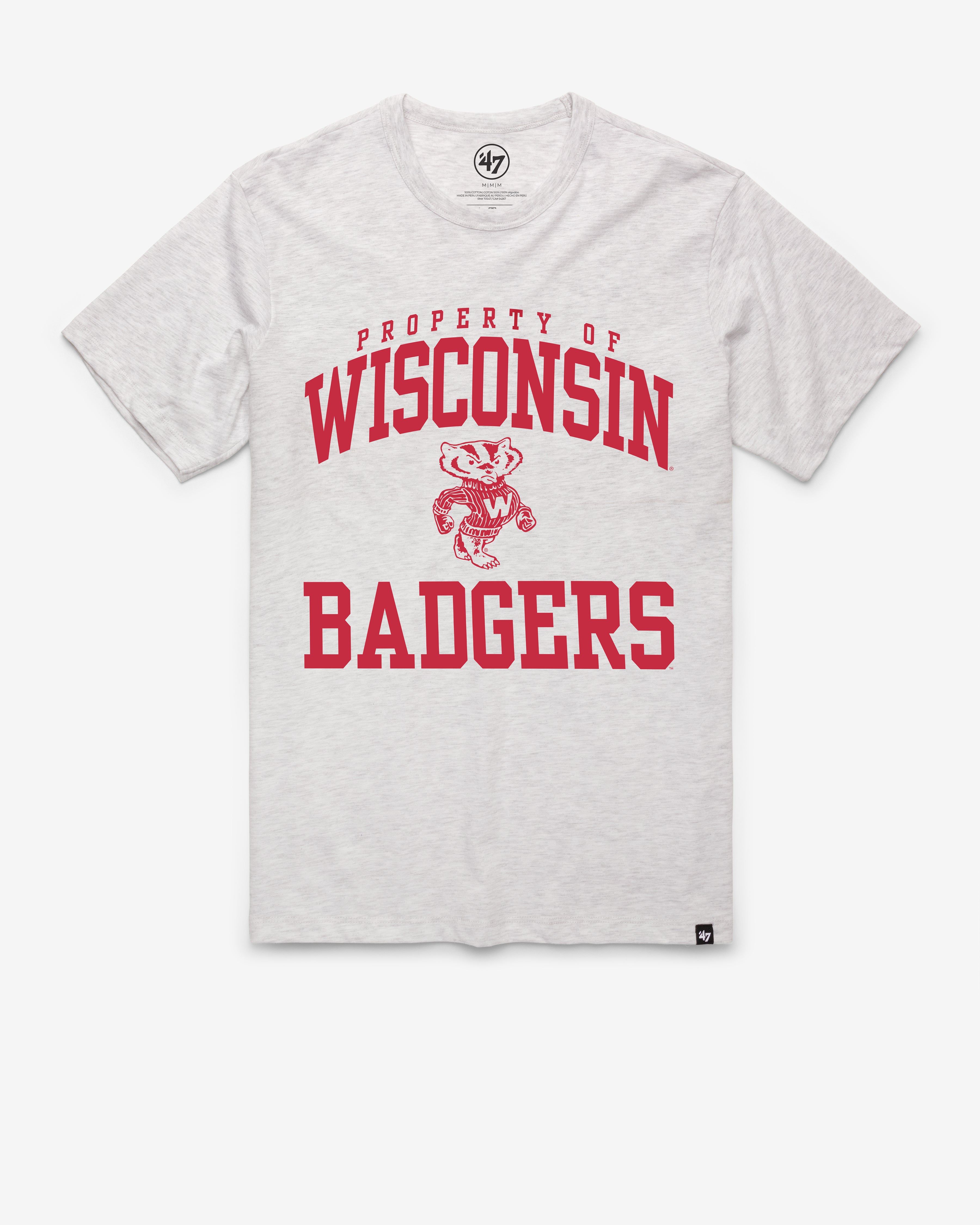 WISCONSIN BADGERS VINTAGE PROPERTY OF ARCH '47 FRANKLIN TEE sold by 47