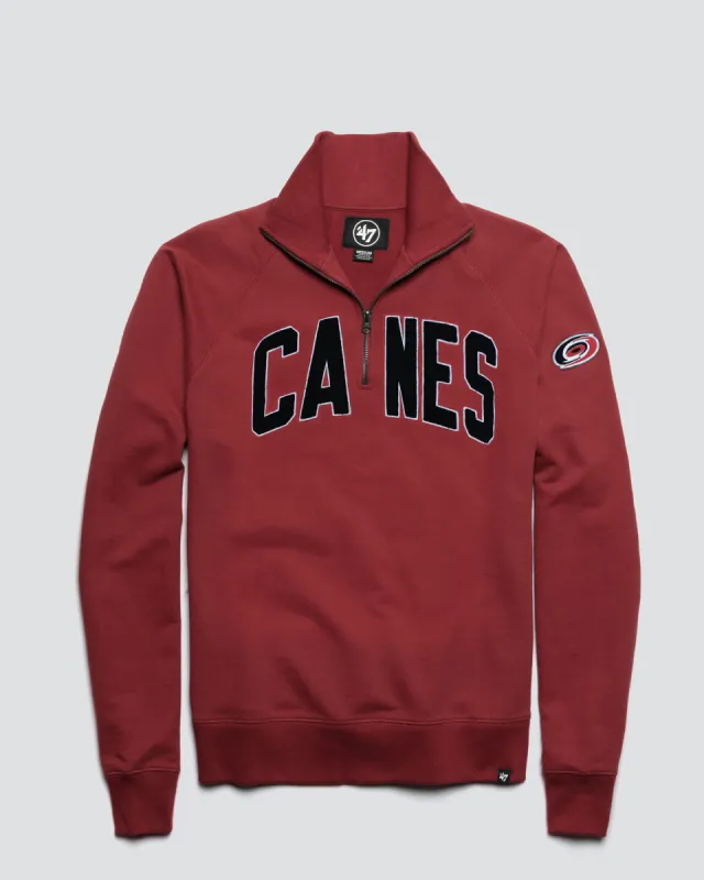 CAROLINA HURRICANES BANKS '47 HARRIS SCRIMMAGE 1/4 ZIP sold by 47