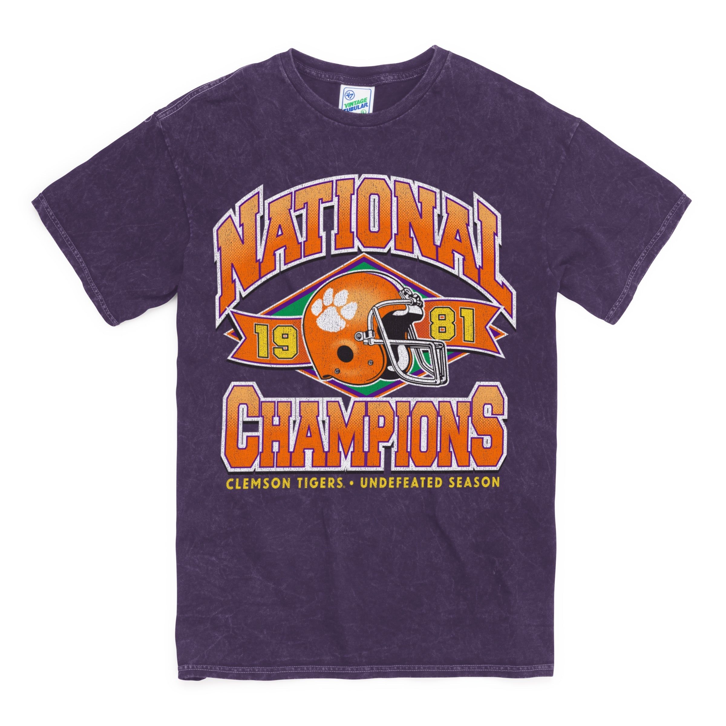 CLEMSON TIGERS 1981 NATIONAL CHAMPS ROCKER '47 VINTAGE TUBULAR TEE sold by 47