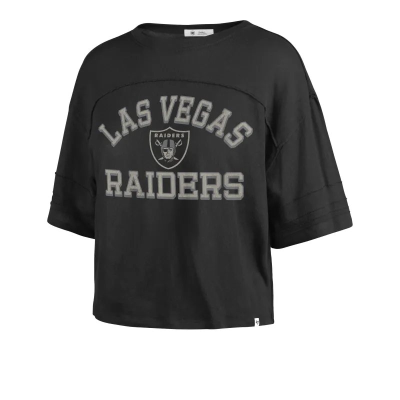 LAS VEGAS RAIDERS HALF MOON '47 STEVIE CROP TEE WOMENS sold by 47