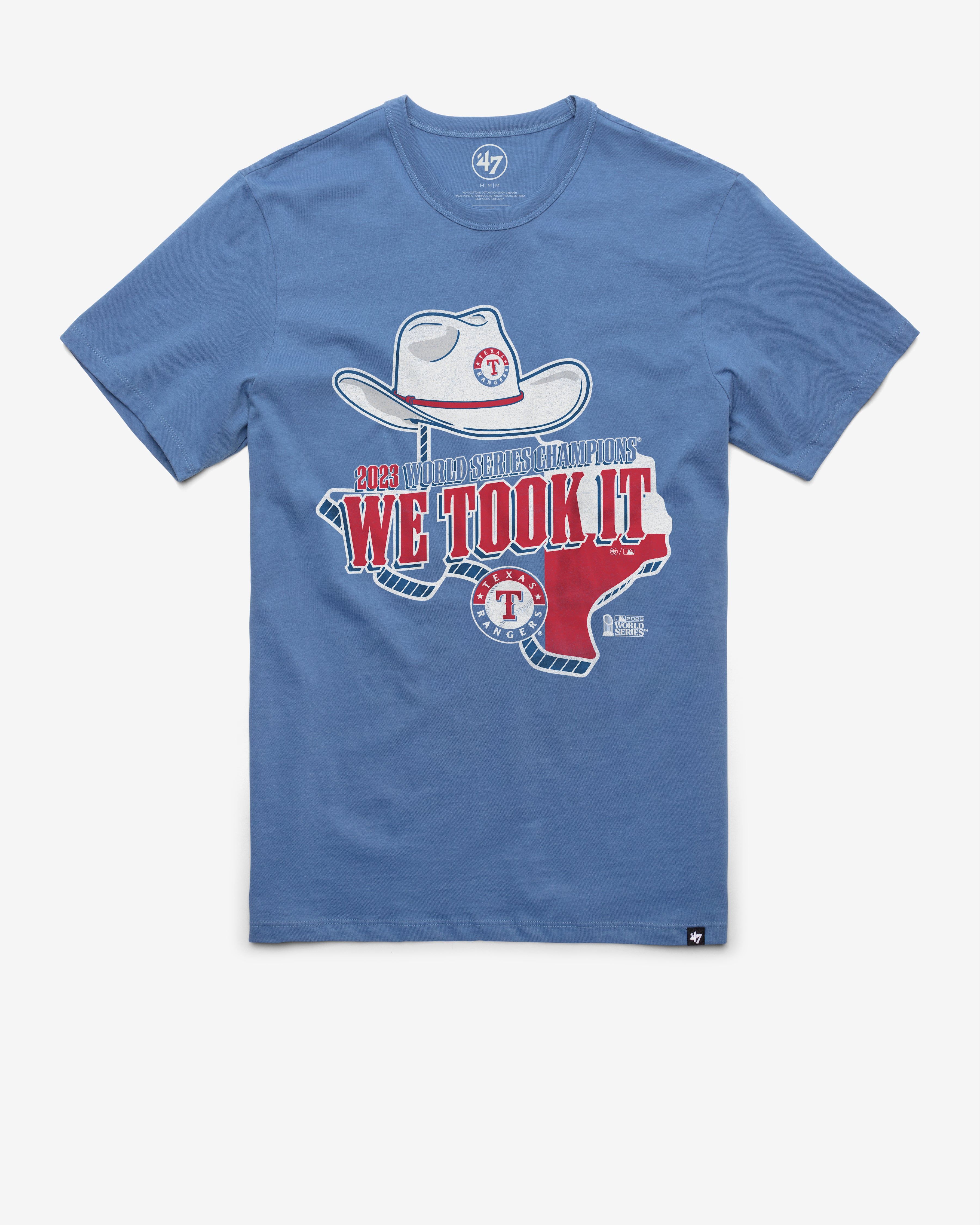 TEXAS RANGERS 2023 WORLD SERIES CHAMPS '47 FRANKLIN TEE sold by 47