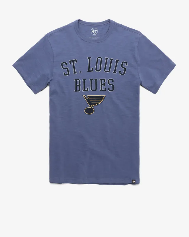 ST. LOUIS BLUES TRACK '47 SCRUM TEE sold by 47