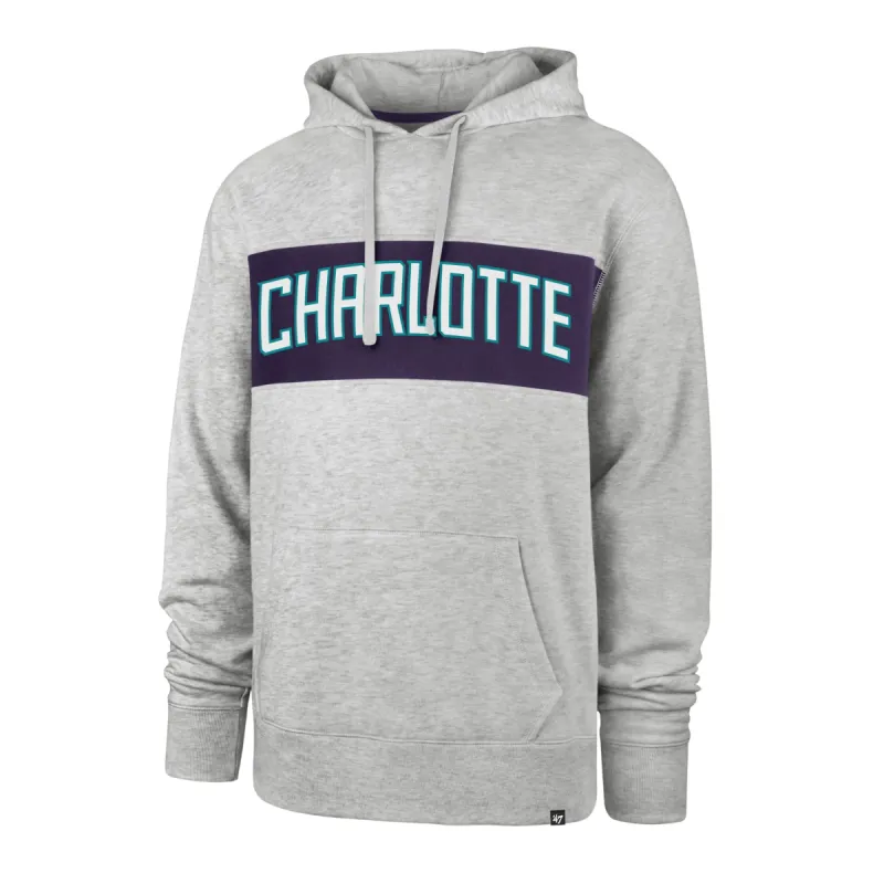 CHARLOTTE HORNETS 22 NBA CITY EDITION WORDMARK '47 CHEST PASS HOOD sold by 47